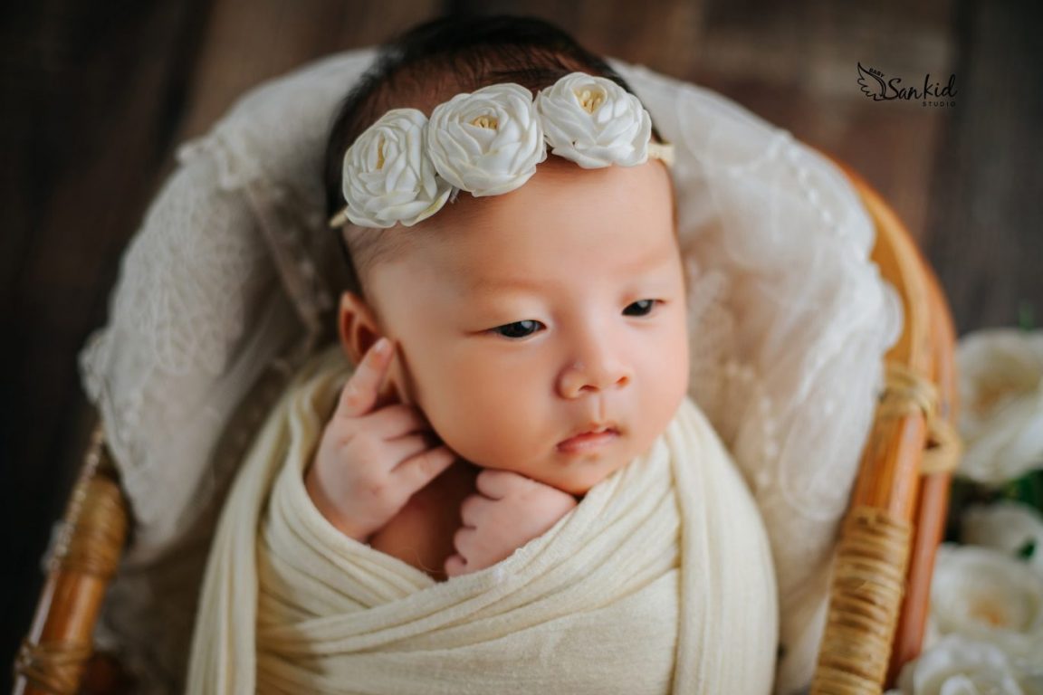 Bộ hình ảnh em bé bỏng cute đốn tim sản phẩm triệu phụ huynh Sankid Studio