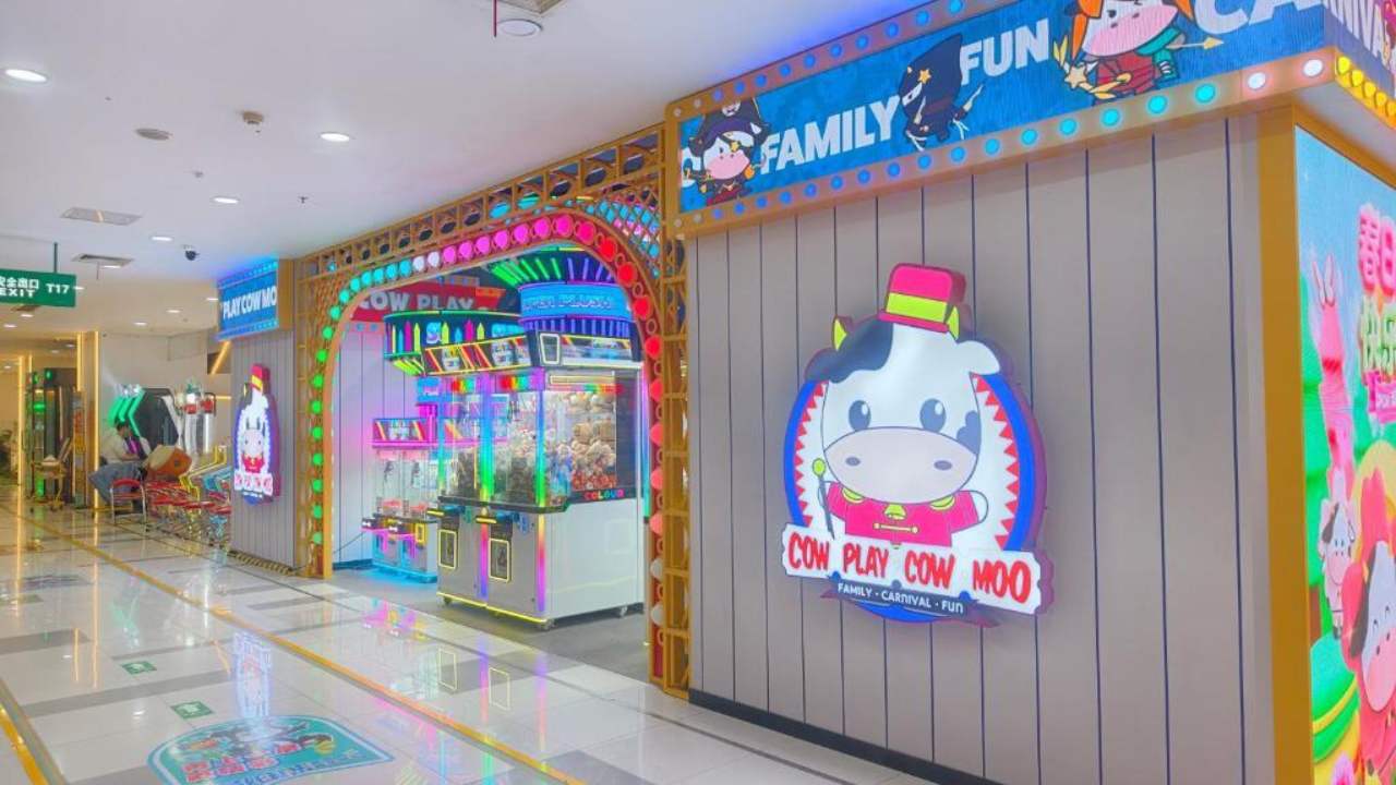 Lối vào khu trò chơi Cow Play Cow Moo tại Crescent Mall Quận 7