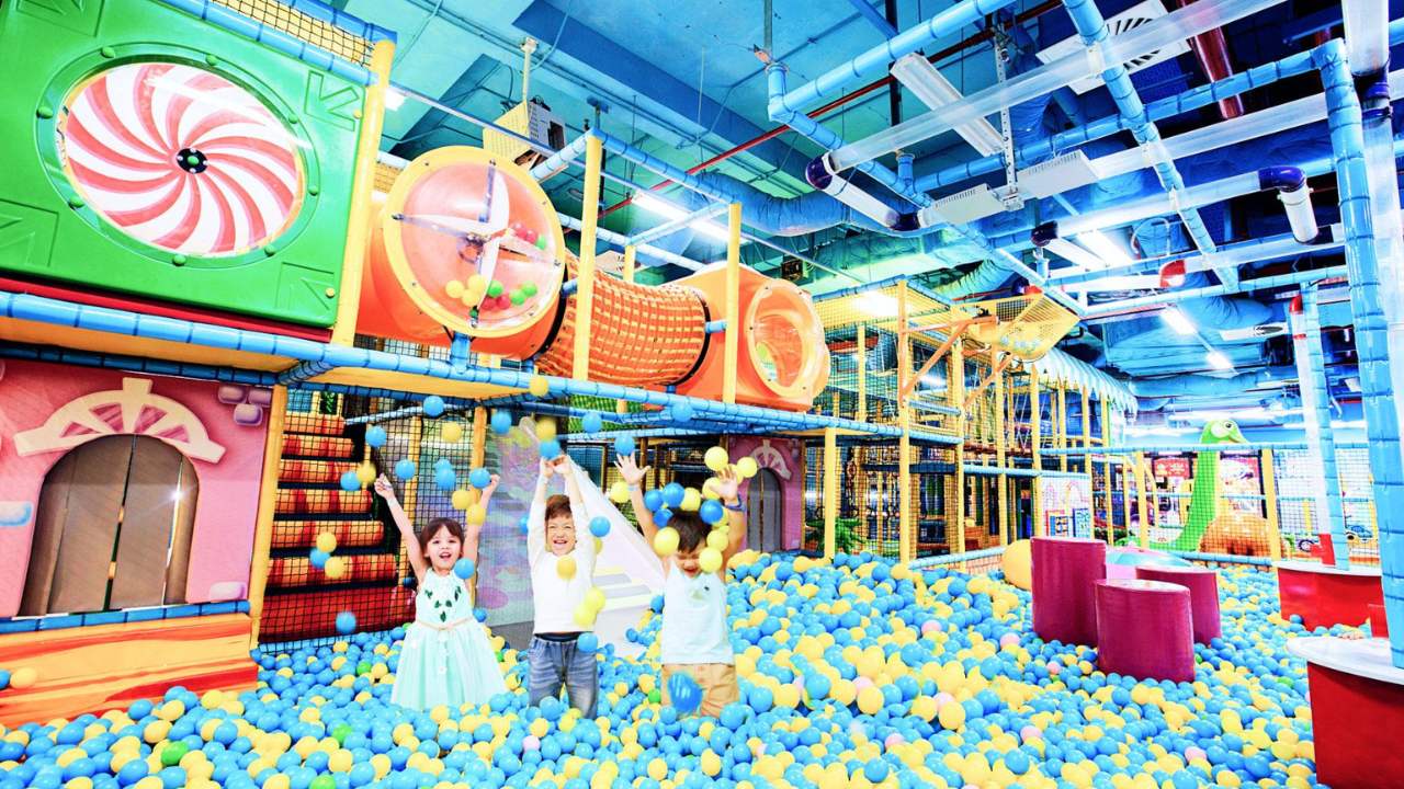 Khu vực đón khách của KidsCamp tại Thiso Mall Sala